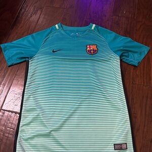 Nike Blue Messi FC Barcelona Training Jersey